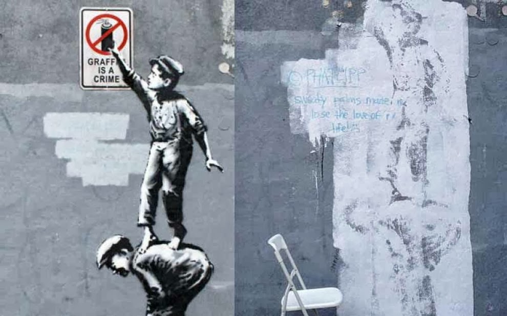 Graffiti Is a Crime, Banksy